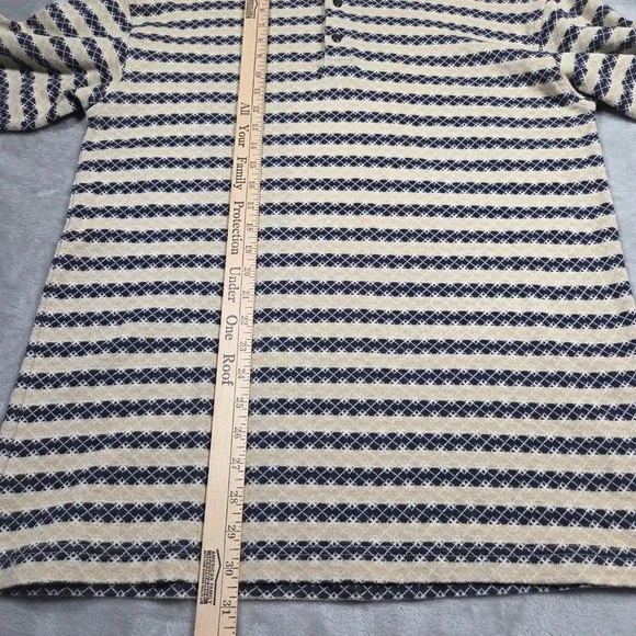 Vtg Pebble Beach Polo Shirt Men M Grandpa Knit Eclectic Preppy Baggy Grunge Punk - Picture 3 of 5